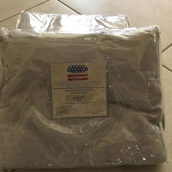 American Colors Curtains  Mist 50 w by 120 L - Picture 1 of 3